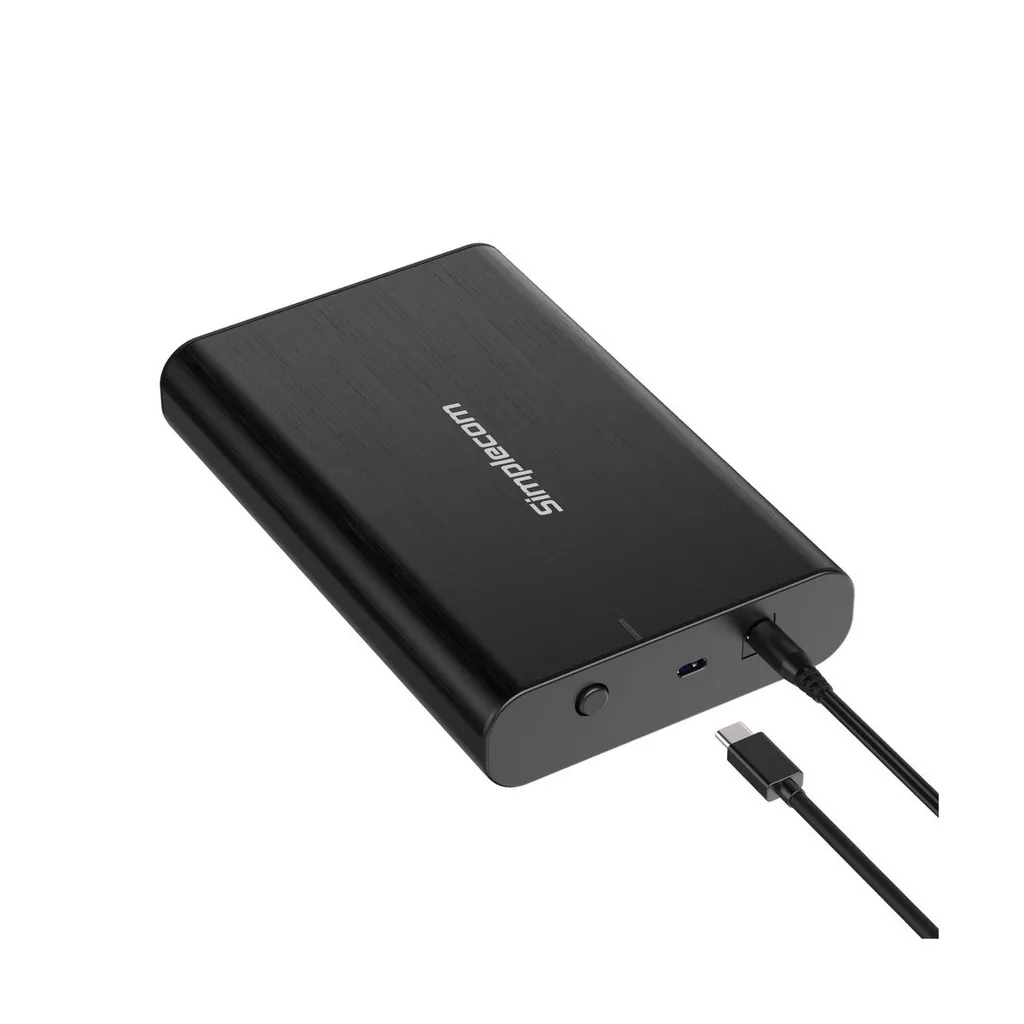 Simplecom SE331 Aluminium 3.5'' SATA to USB-C External Hard Drive Enclosure 