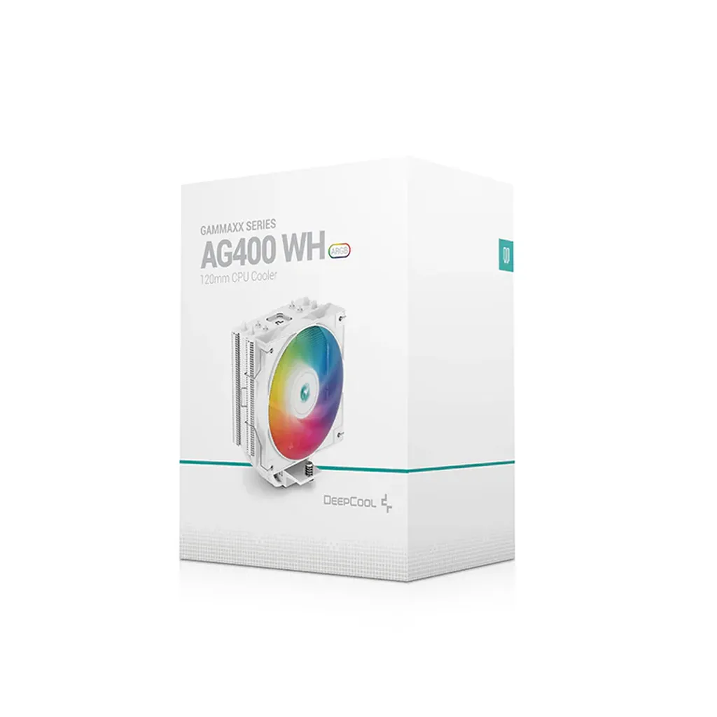 DeepCool AG400 White ARGB Single-Tower CPU Cooler