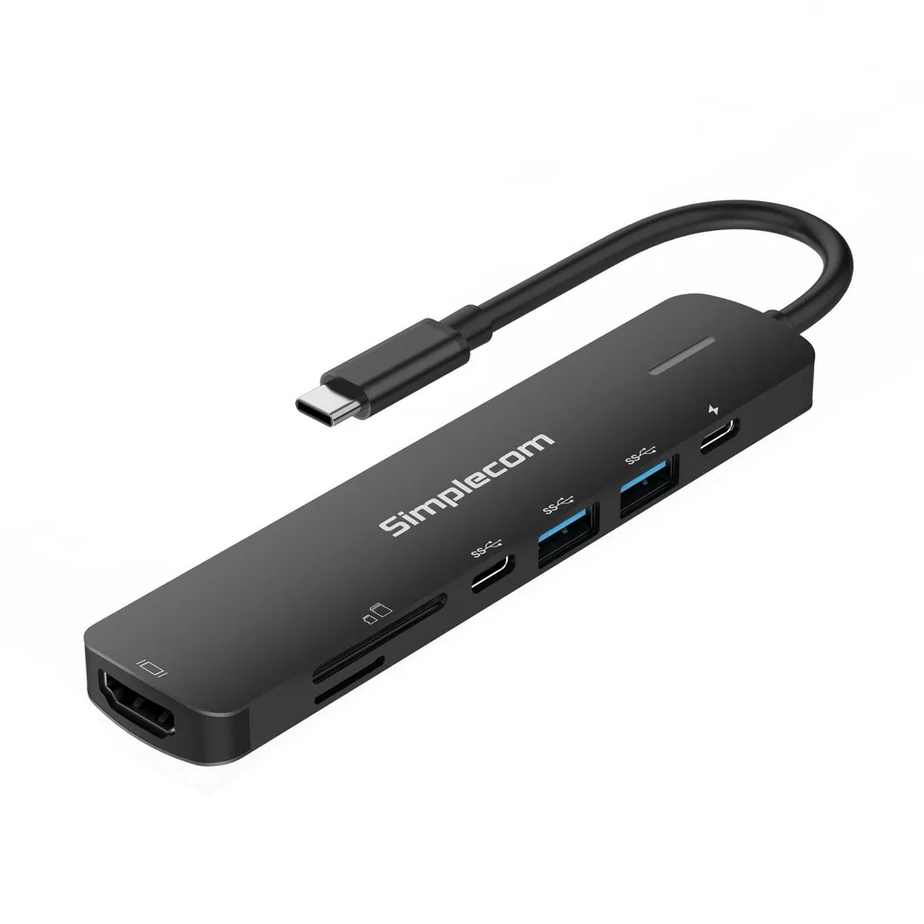 Simplecom CHT570 USB-C 7-in-1 Hub HDMI 2.0 Docking Station