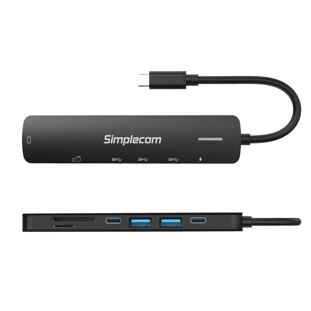 Simplecom CHT570 USB-C 7-in-1 Hub HDMI 2.0 Docking Station