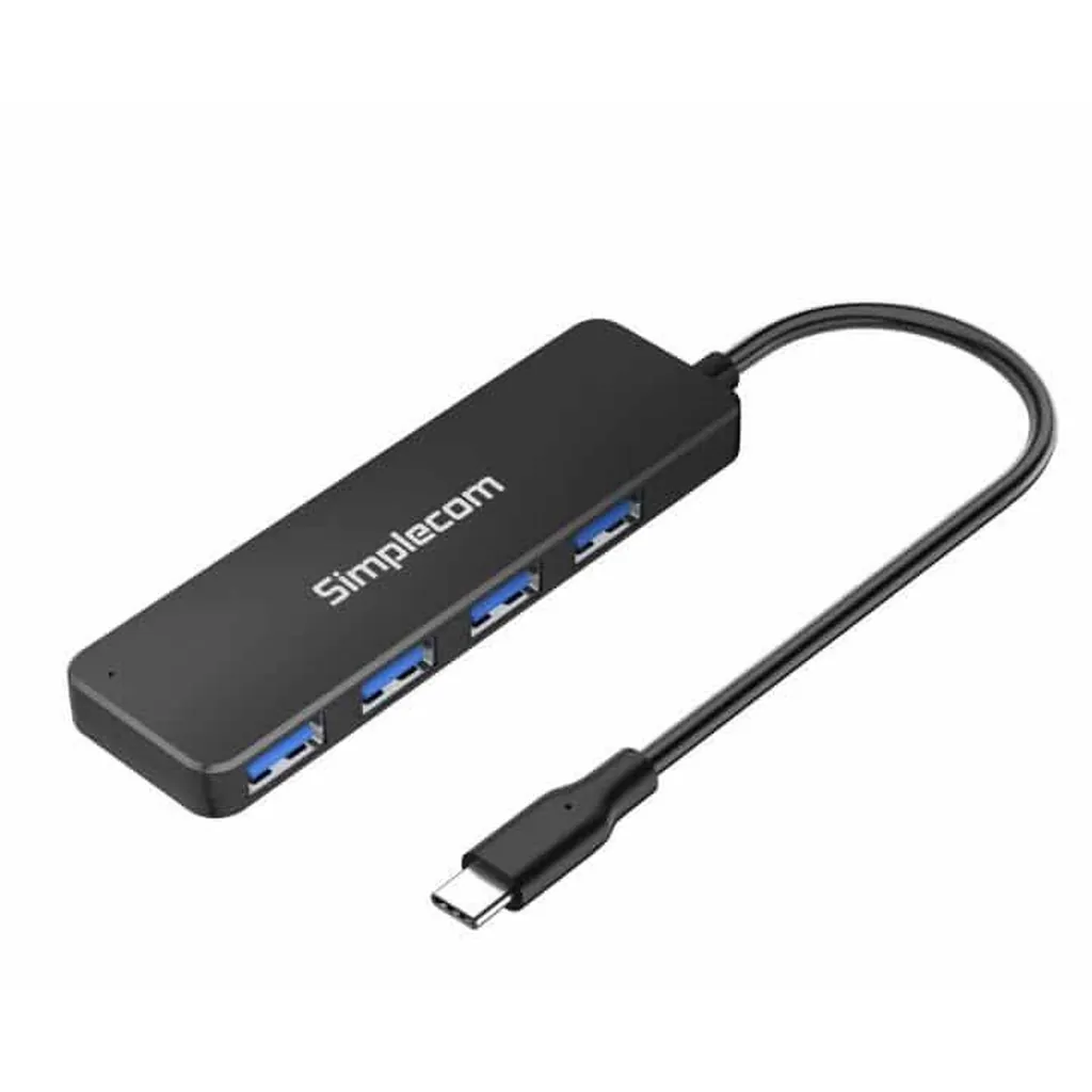 Simplecom CH340 USB-C 4-Port USB-A Hub