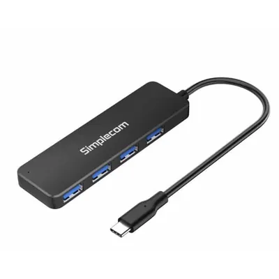 Simplecom CH340 USB-C 4-Port USB-A Hub