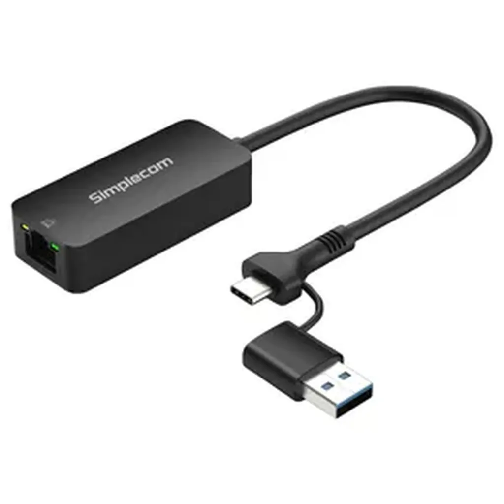 Simplecom NU405 USB-C/USB-A 2.5G Ethernet Network Adapter