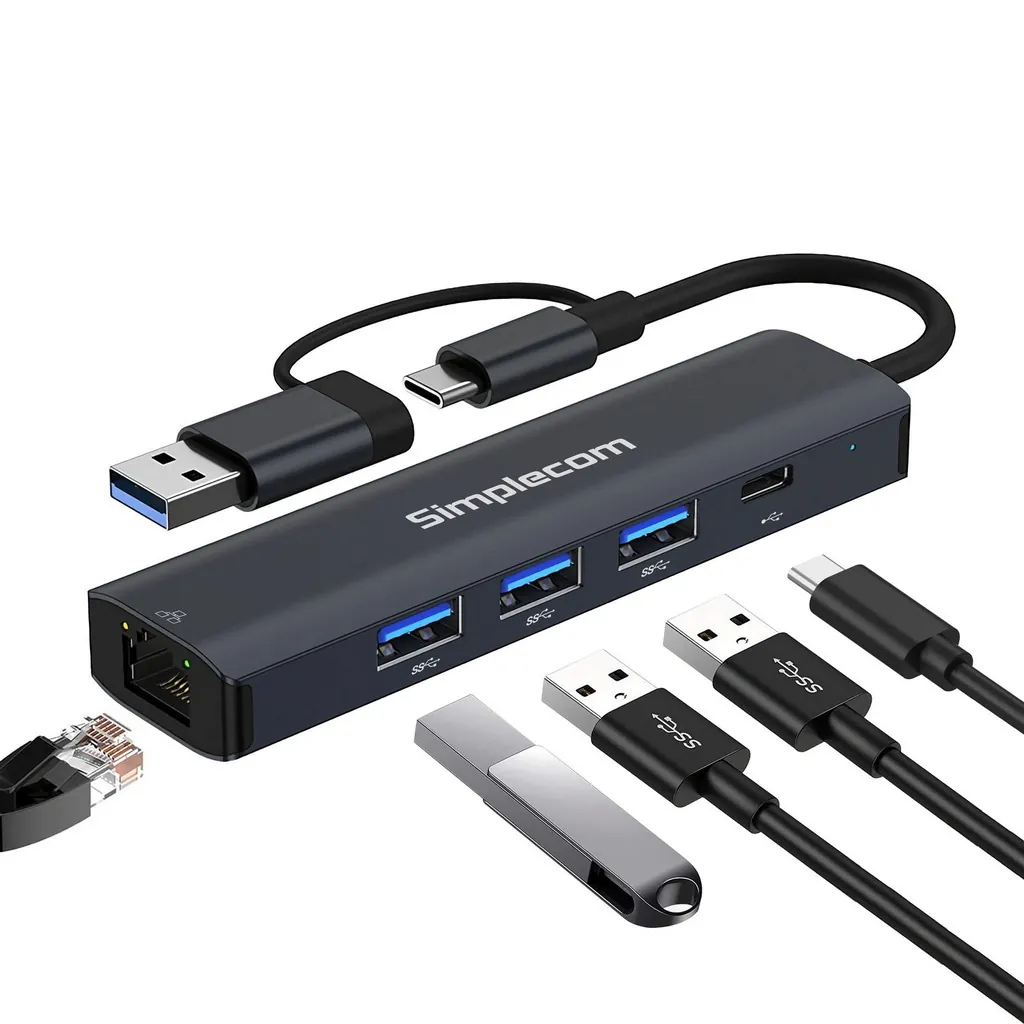 Simplecom CHN436 USB-C/USB-A 4-Port USB Hub