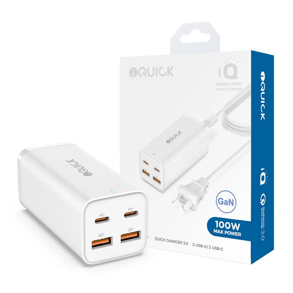 iQuick 100W USB / Type-C 4-Port Power Adapter
