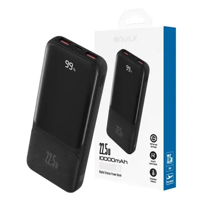 iQuick POWER SQUARE Digital 10000mAh 22.5W Power Bank