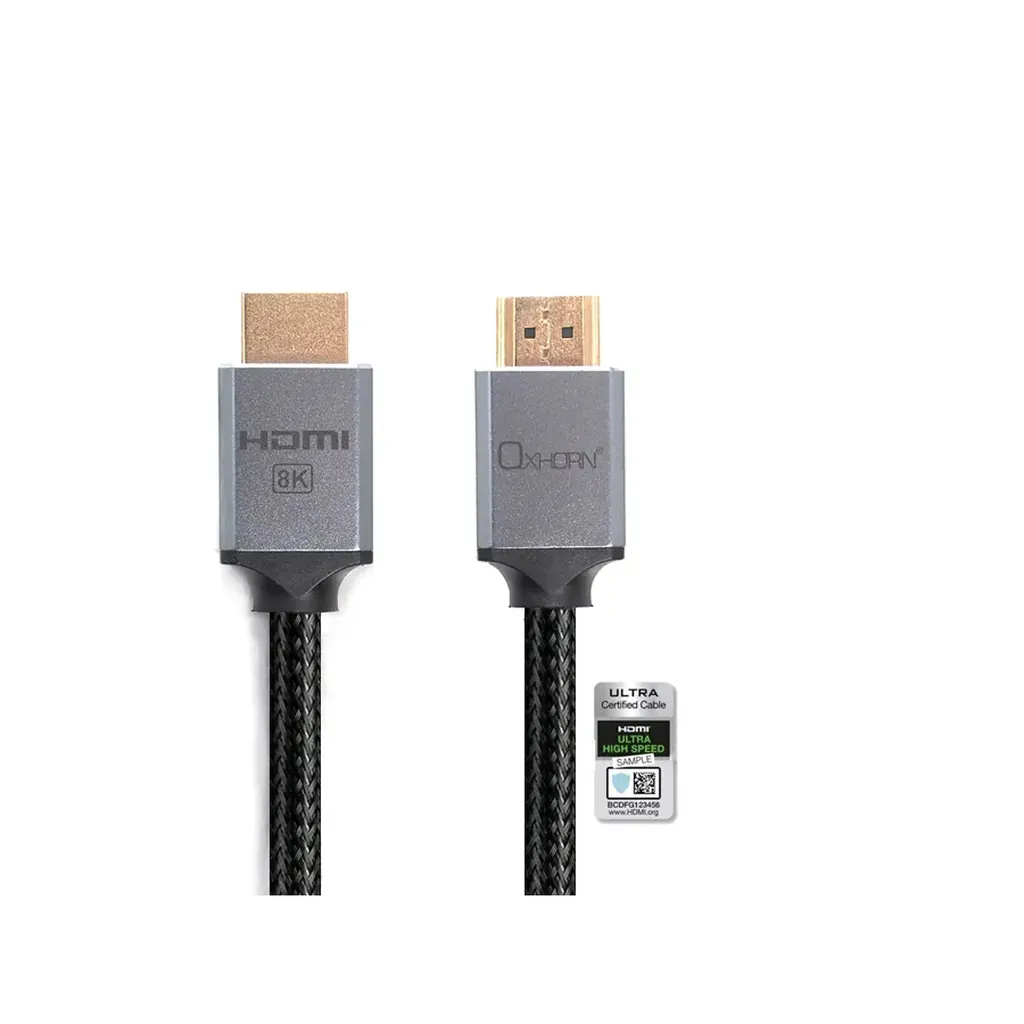 OxHorn HDMI 2.1 8K@60Hz Ethernet HDMI Cable - 2M