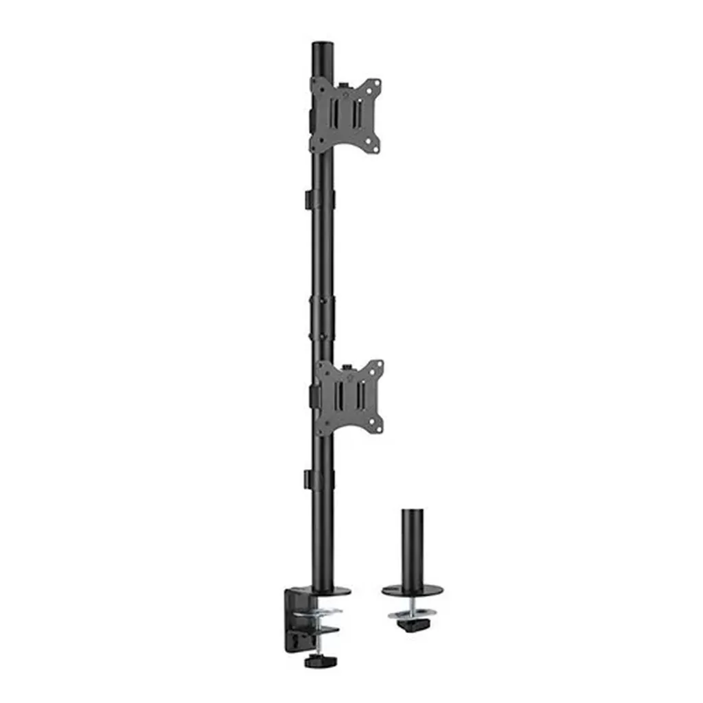 Brateck Vertical Pole Mount Dual-Screen Desk Mount