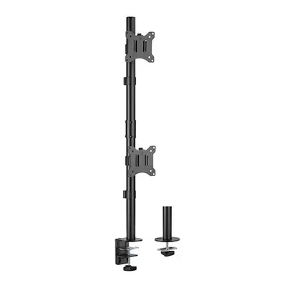 Brateck Vertical Pole Mount Dual-Screen Desk Mount