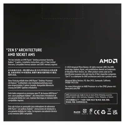 AMD Ryzen 5 9600X 6 Core 12 Thread Up to 5.4GHz AM5