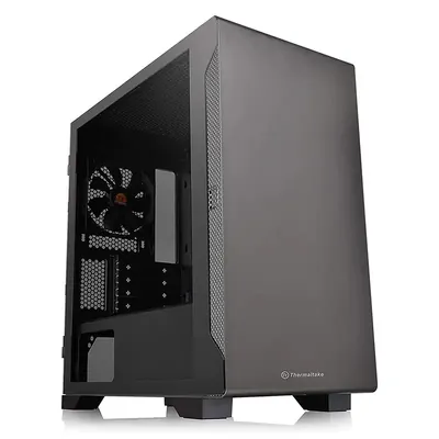 Thermaltake S100 TG Tempered Glass mATX Case Black