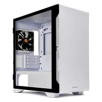 Thermaltake S100 TG Tempered Glass mATX Case Snow