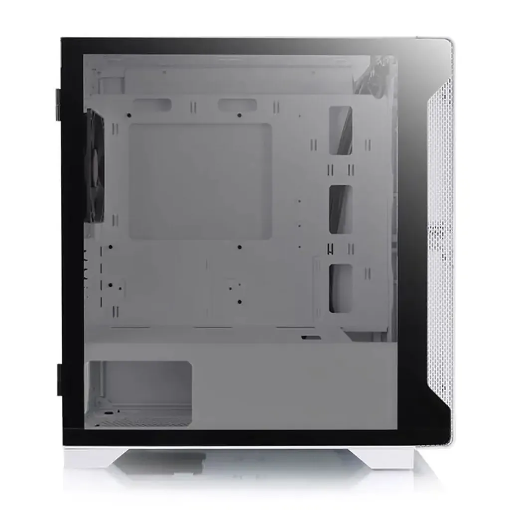 Thermaltake S100 TG Tempered Glass mATX Case Snow