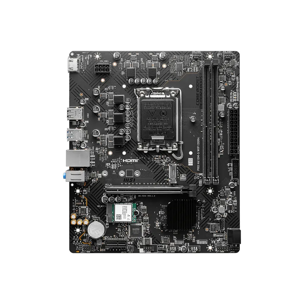 MSI PRO H610M-S WIFI DDR4 LGA1700 mATX Motherboard