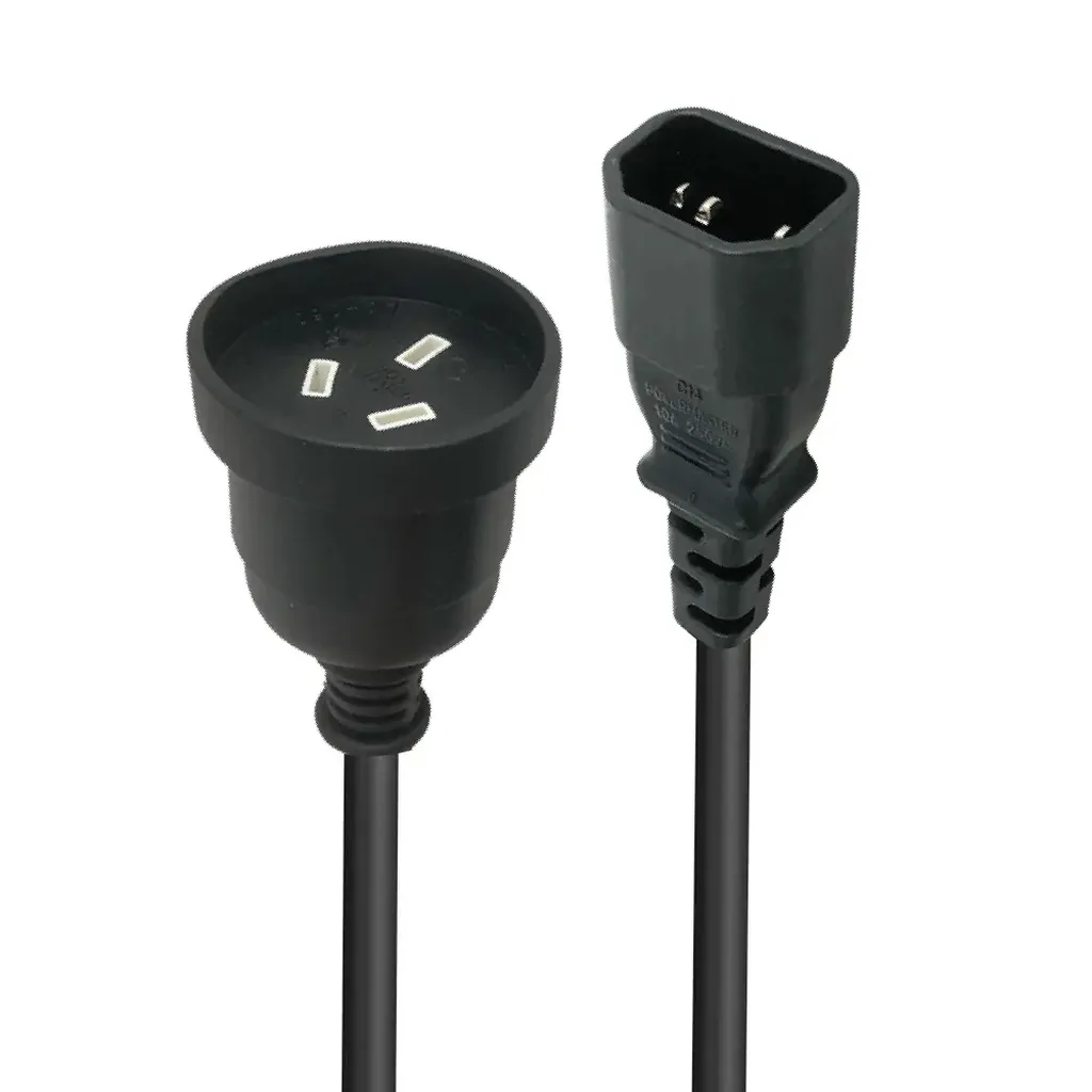 Lindy IEC C14 to AU/NZ Power Cable - 1m