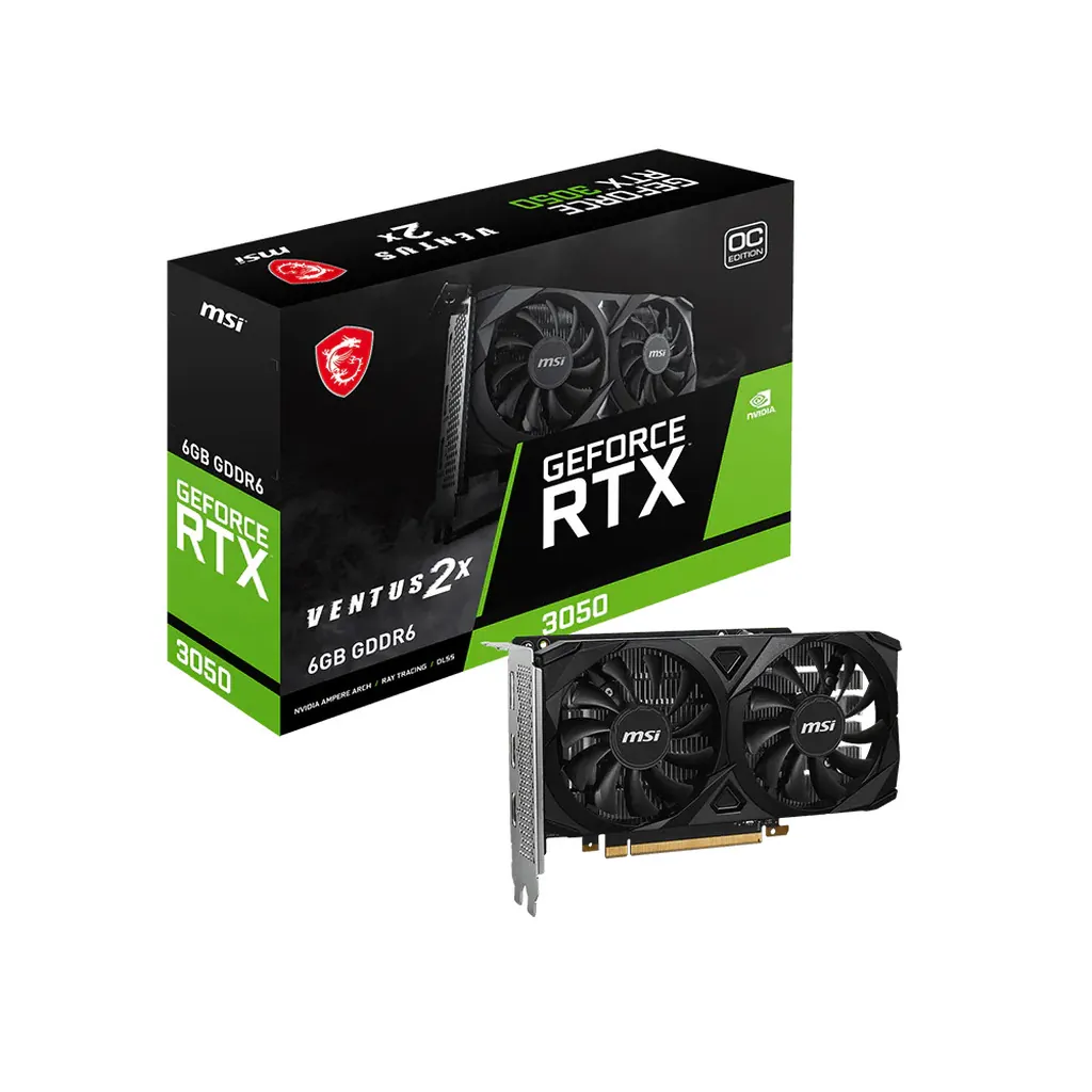 MSI GeForce RTX 3050 Ventus 2X 6G OC GDDR6