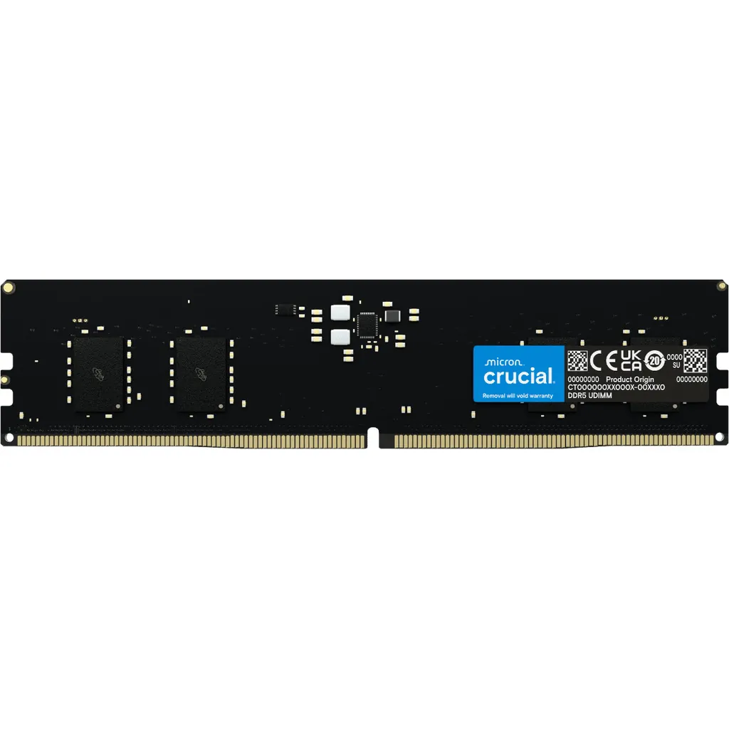 Crucial 16GB (1x16GB) DDR5 UDIMM 5600MHz CL46 Memory
