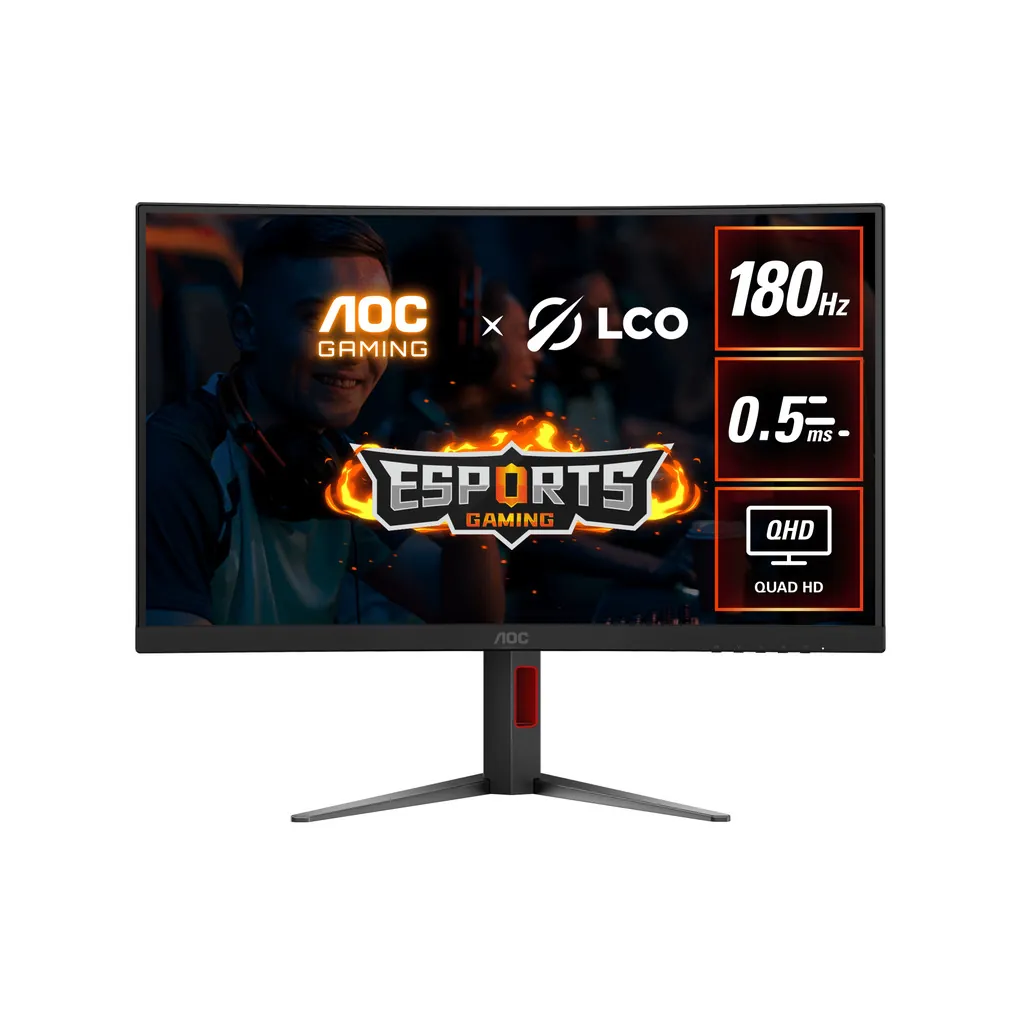 AOC CQ27G4 27" WQHD FreeSync Curved 180Hz 0.5MS VA LED Gaming Monitor