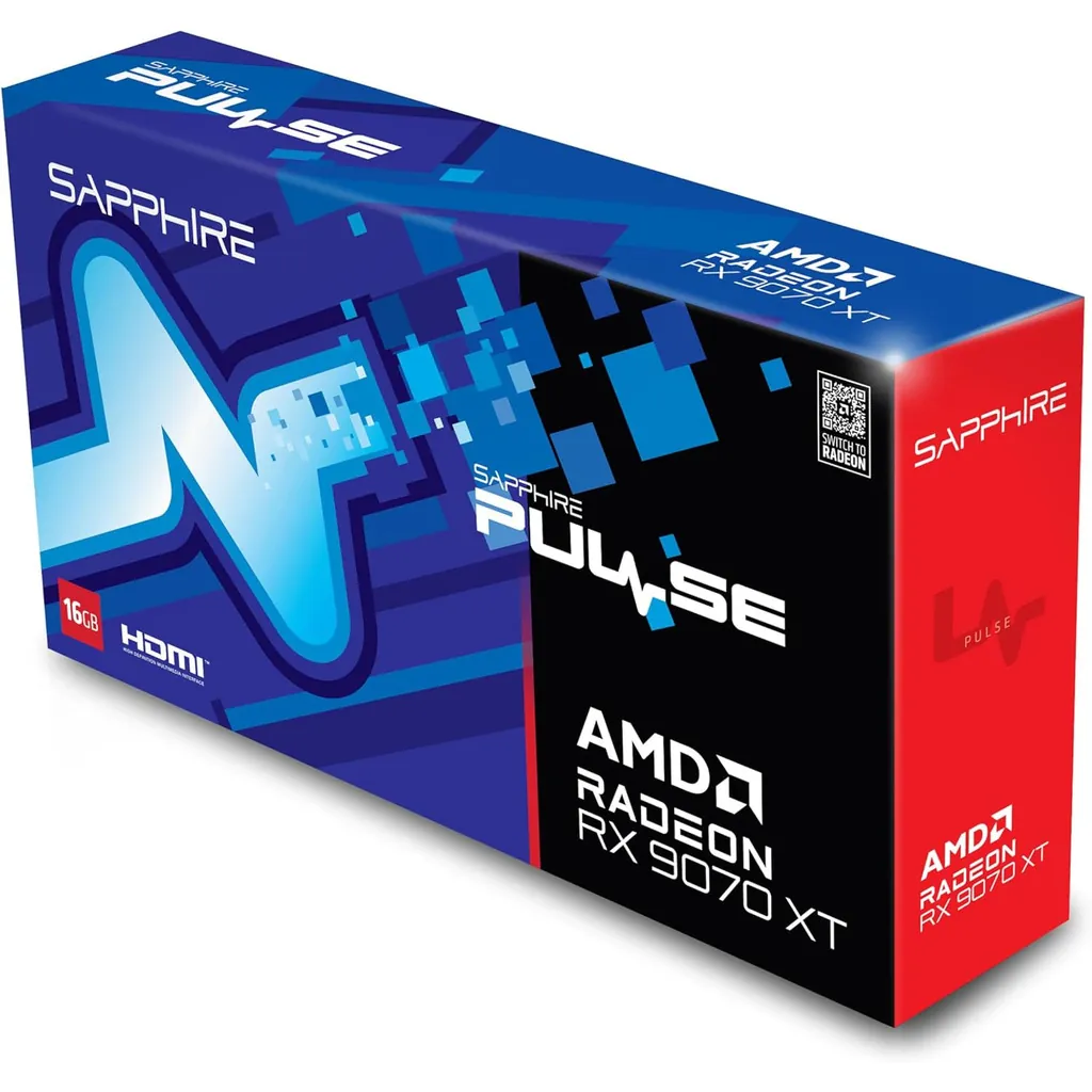 SAPPHIRE PULSE AMD RADEON™ RX 9070 XT GAMING 16GB 