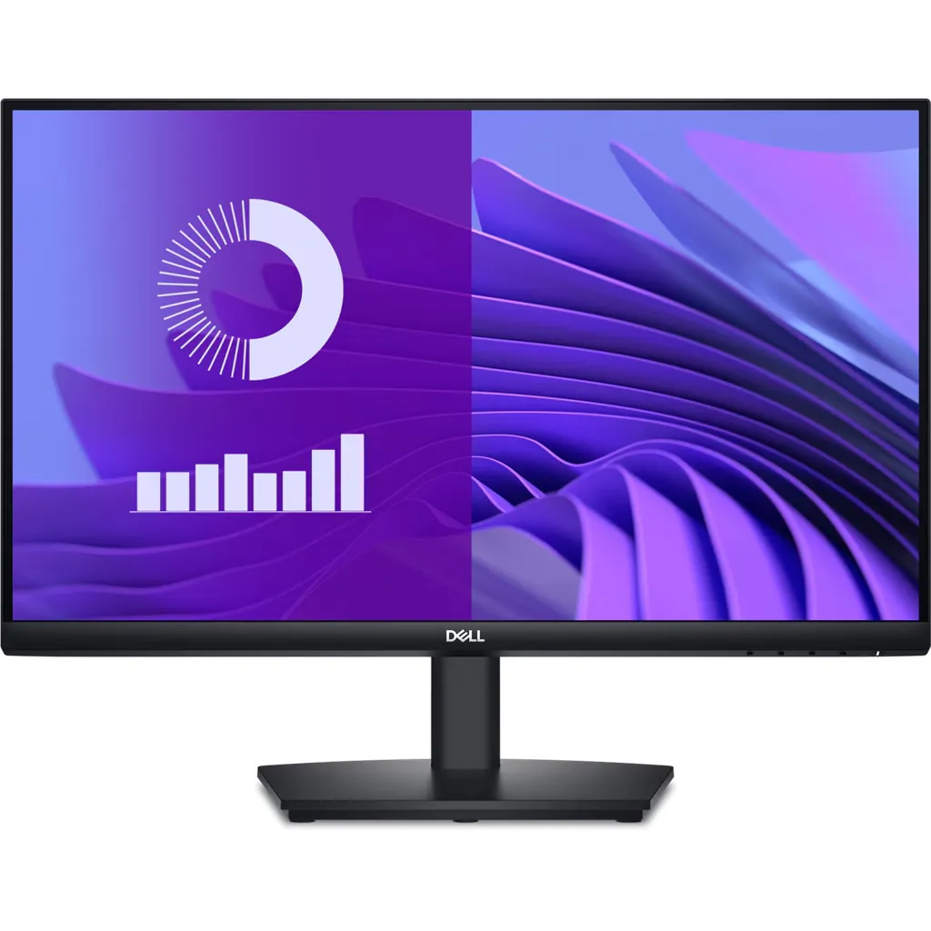 DELL E-SERIES 23.8" (16:9) FHD VA LED Monitor, HDMI, DP, VGA, H/ADJ, TILT, SPKR, 3YR