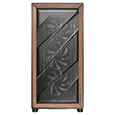 Antec Flux ATX Black Premium Case - Walnut