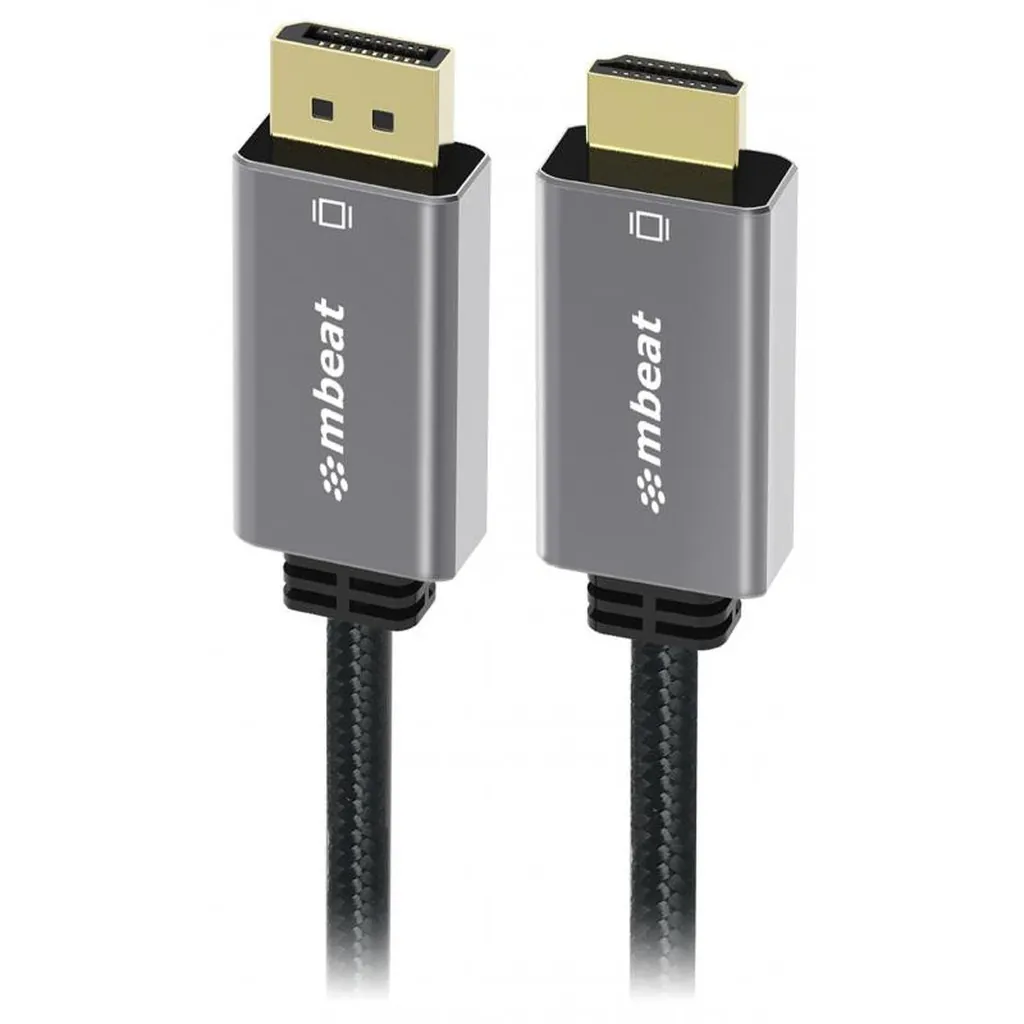 mbeat Tough Link DisplayPort to HDMI 4K Cable - 1.8M