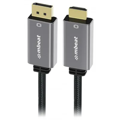 mbeat Tough Link DisplayPort to HDMI 4K Cable - 1.8M