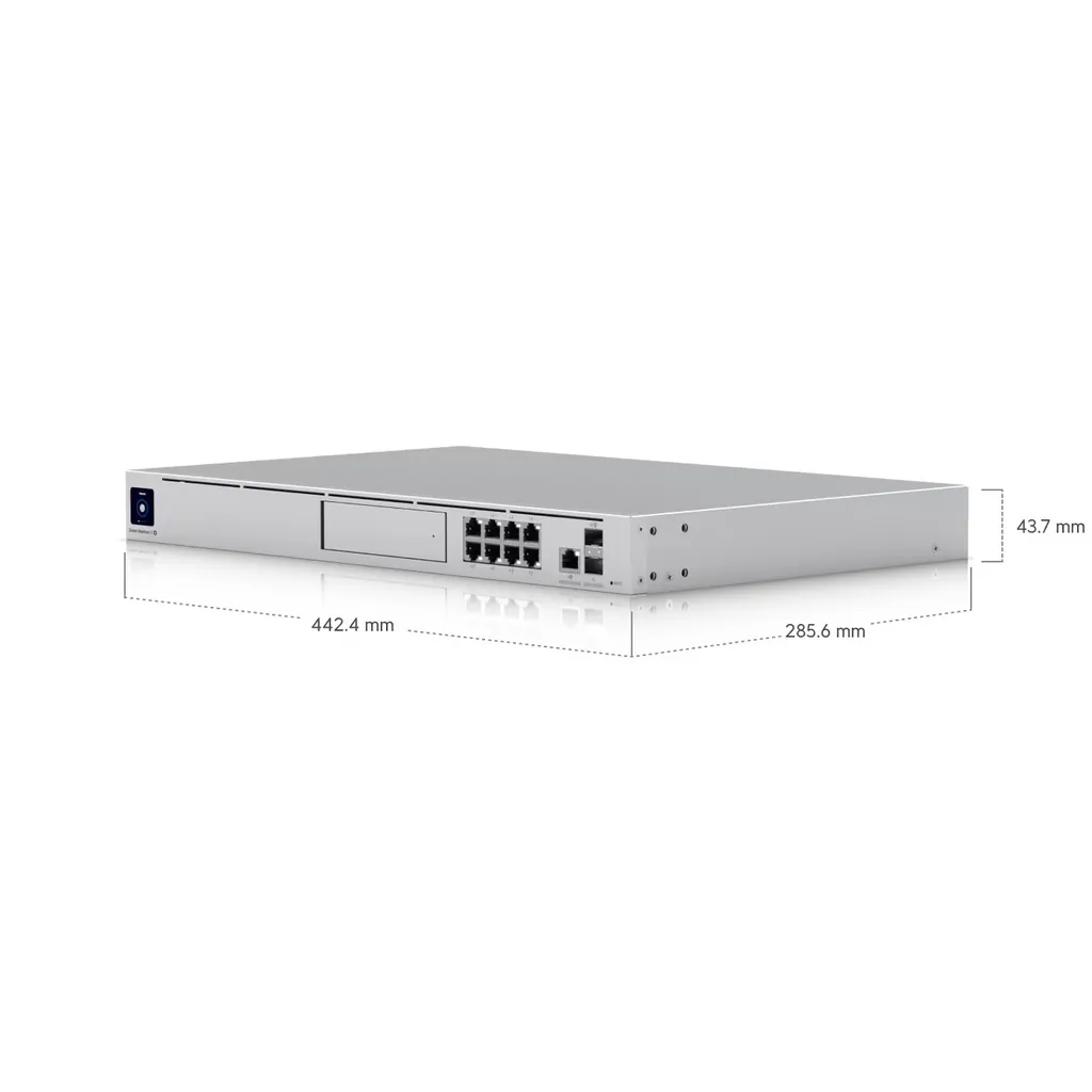 Ubiquiti Dream Machine Special Edition, UniFi OS Console, 8x GbE PoE RJ45 Ports, 3.5" HDD Bay