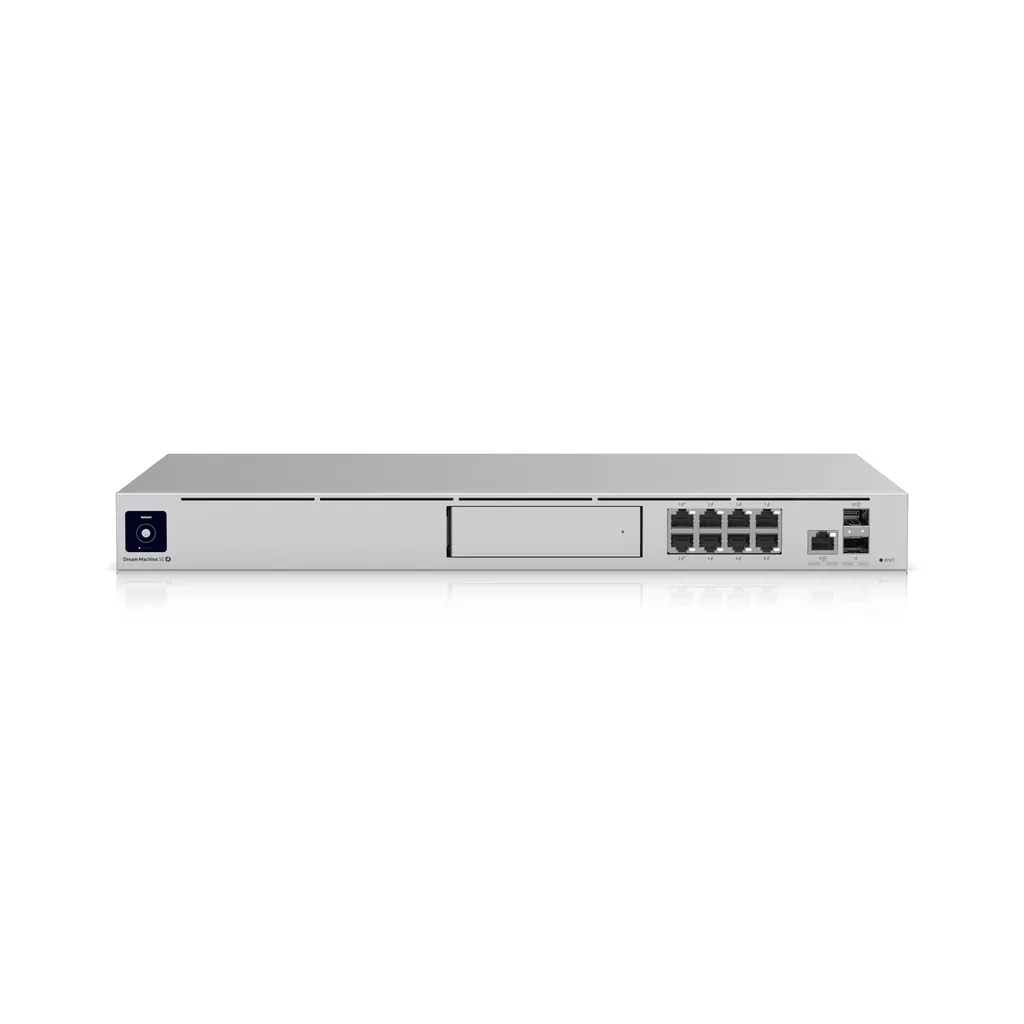 Ubiquiti Dream Machine Special Edition, UniFi OS Console, 8x GbE PoE RJ45 Ports, 3.5" HDD Bay
