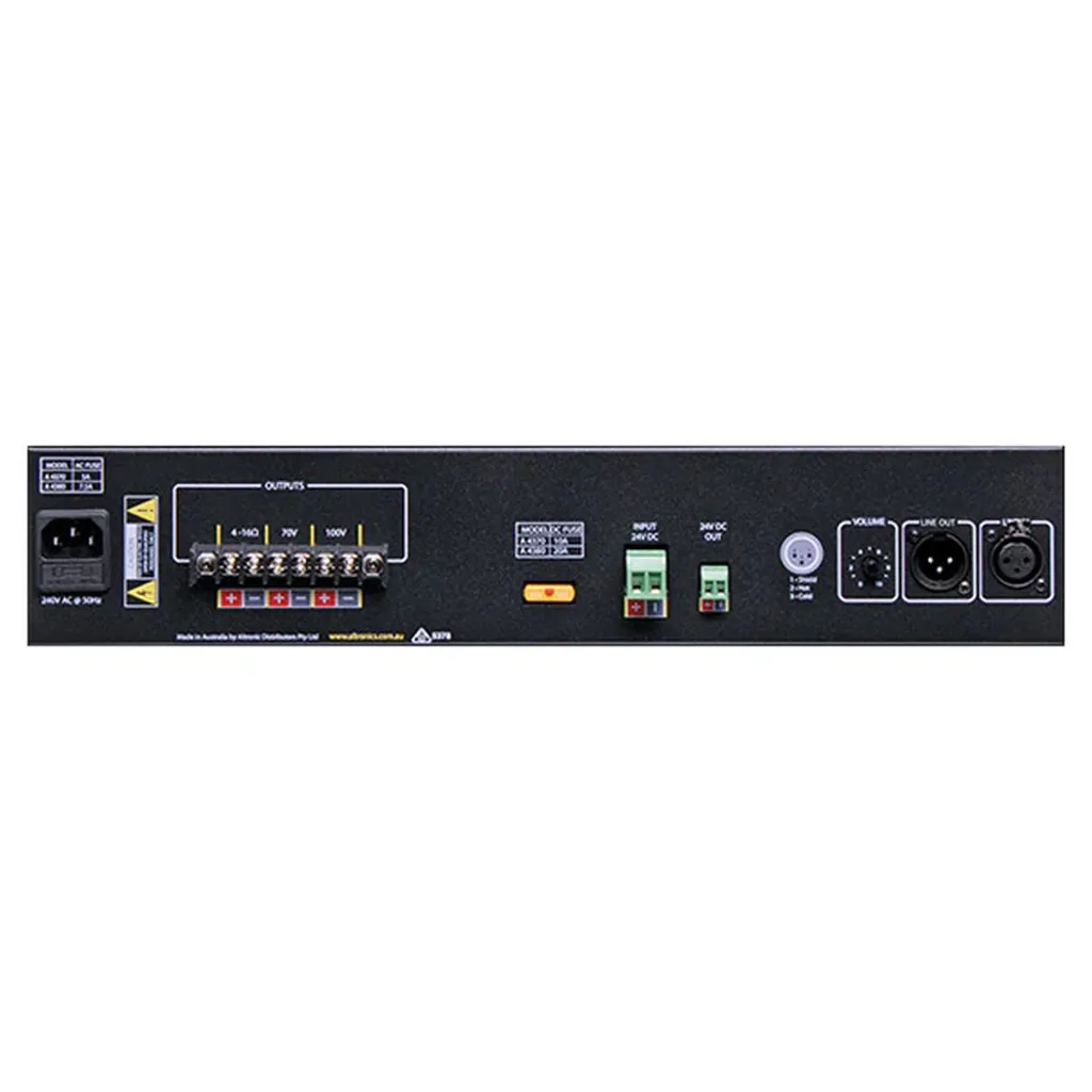 Redback 250W Public Address (PA) Power Amplifier