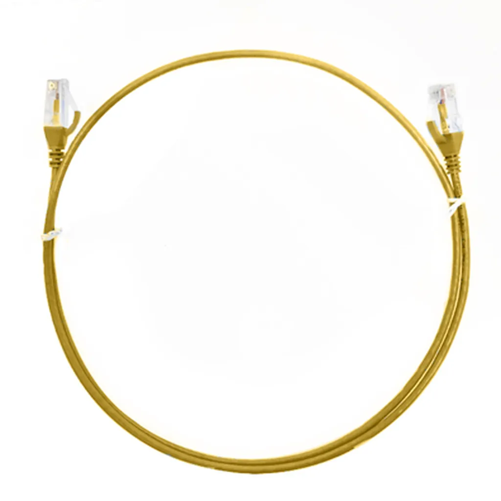 4Cabling Cat 6 Ultra Thin Network Cable 0.15M - Yellow