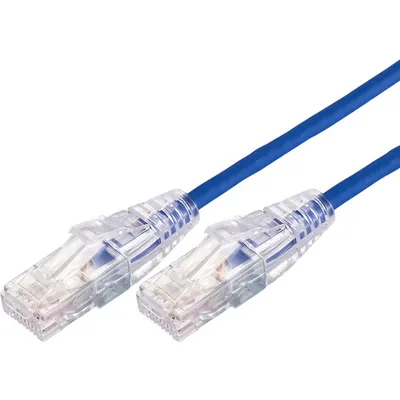 Comsol CAT6A Ultra Thin Ethernet Cable 5M - Blue