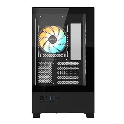 Gigabyte C201 Panoramic mATX Desktop Case Black