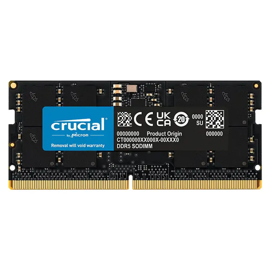 Crucial 16GB (1x16GB) DDR5 SODIMM 5600MHz CL46 Notebook Memory