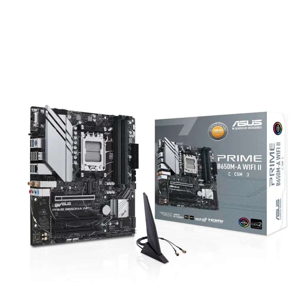 ASUS PRIME B650M-A WiFi II CSM AM5 mATX Motherboard