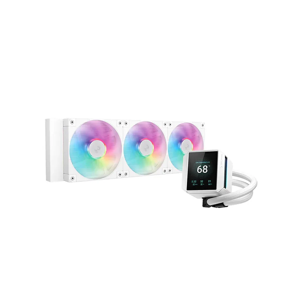 DeepCool MYSTIQUE 360 ARGB AIO Liquid CPU Cooler - White