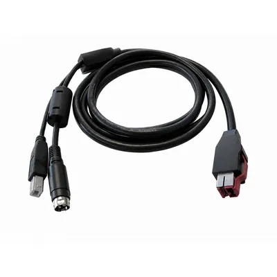 CABLE PRINTER 24V PUSB TO HOSIDEN & USB B 1M BLK