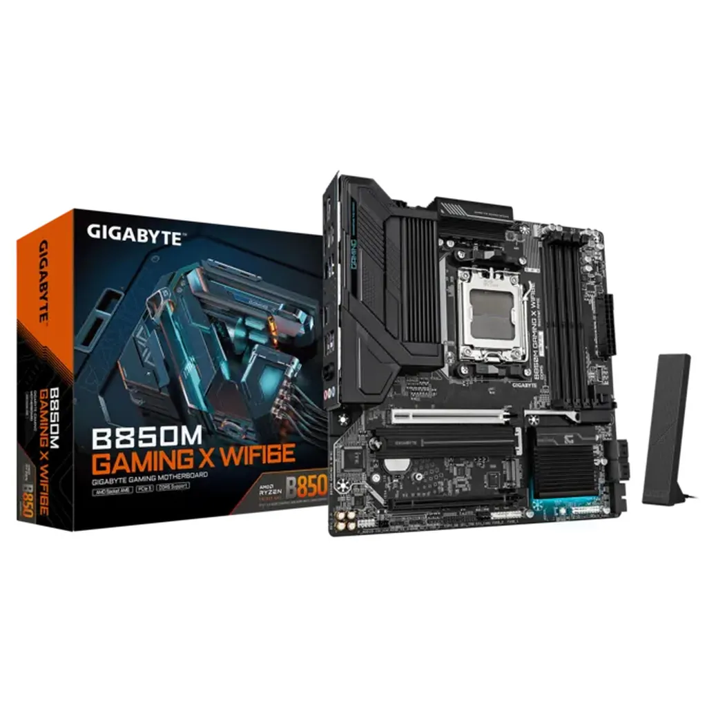 Gigabyte B850M GAMING X WiFi6E AM5 mATX Desktop Motherboard