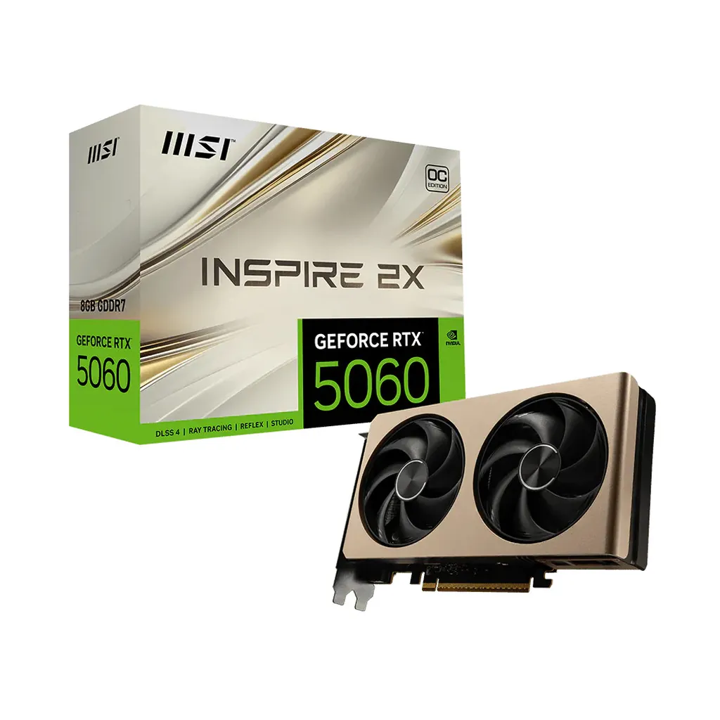 MSI GeForce RTX 5060 8G Inspire 2X OC Graphics Card