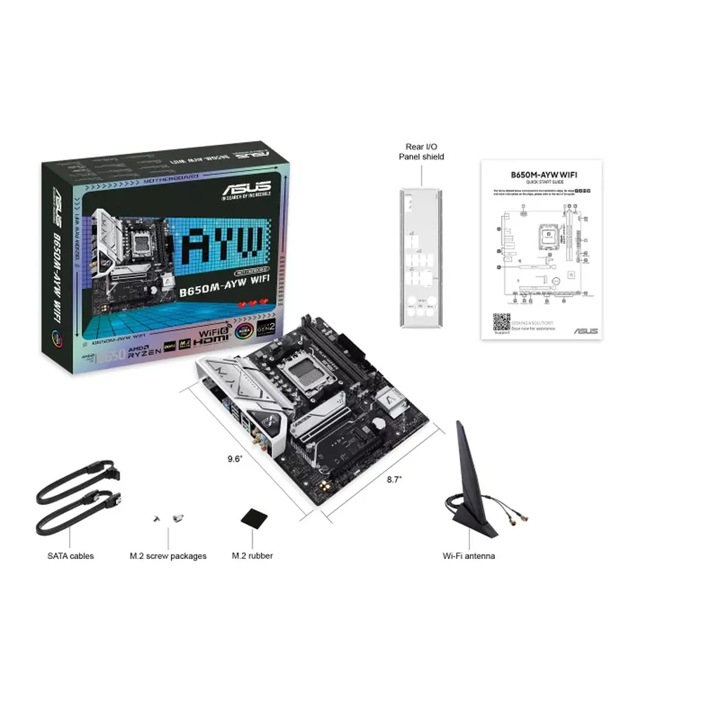 Asus B650M-AYW WIFI AM5 mATX Motherboard