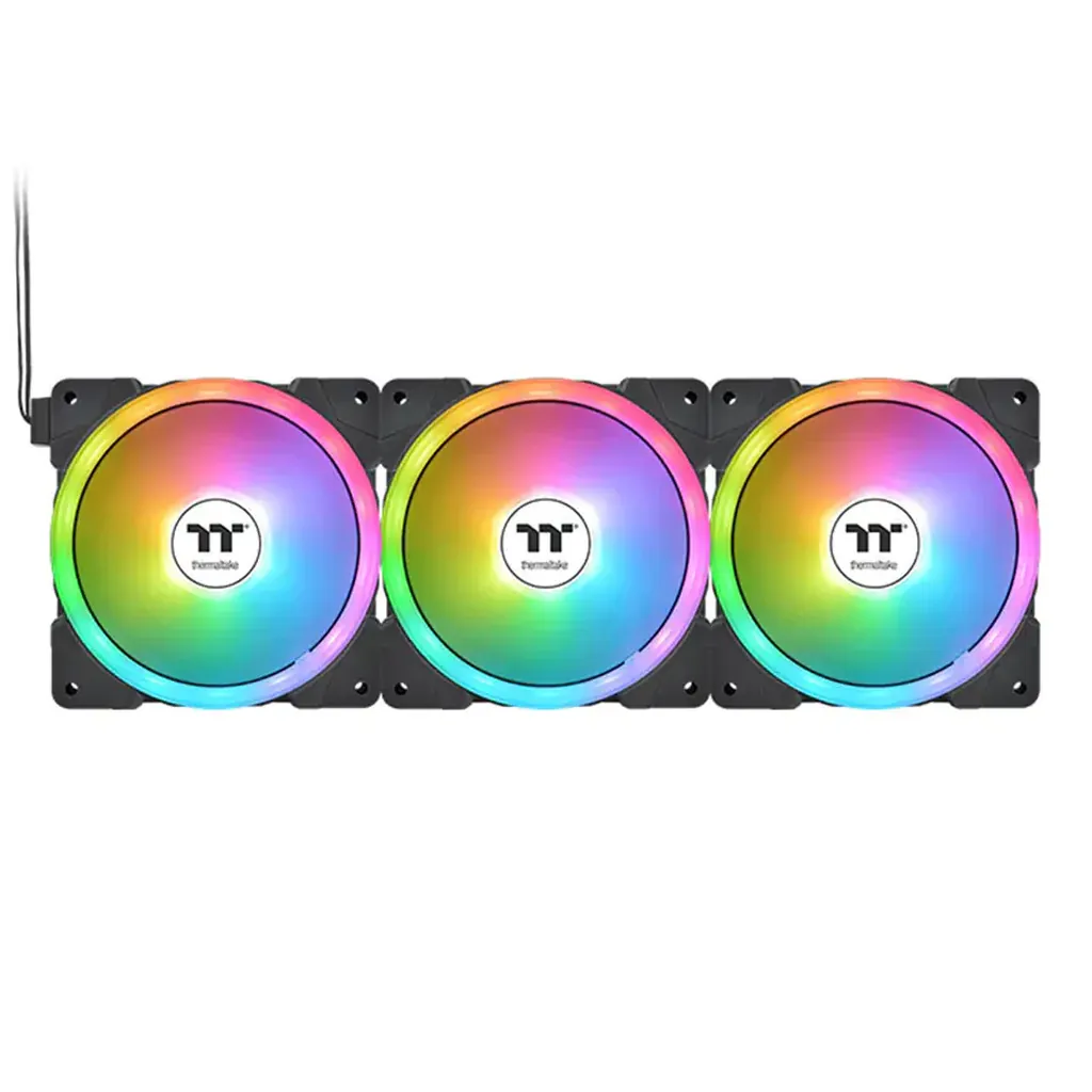Thermaltake SWAFAN EX12 ARGB Quick Connect Black Edition - 3 Fan Pack 