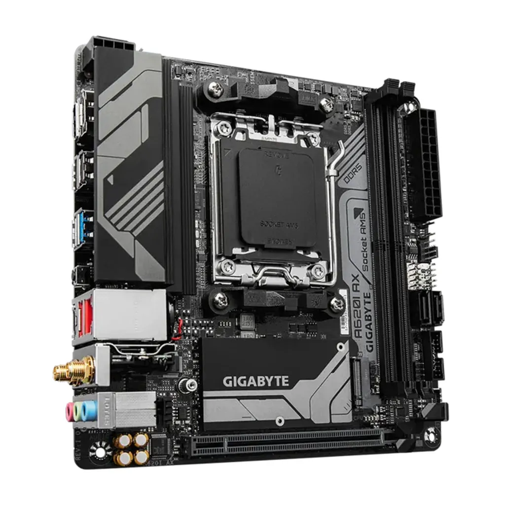 Gigabyte A620I AX AM5 DDR5 Mini-ITX Desktop Motherboard