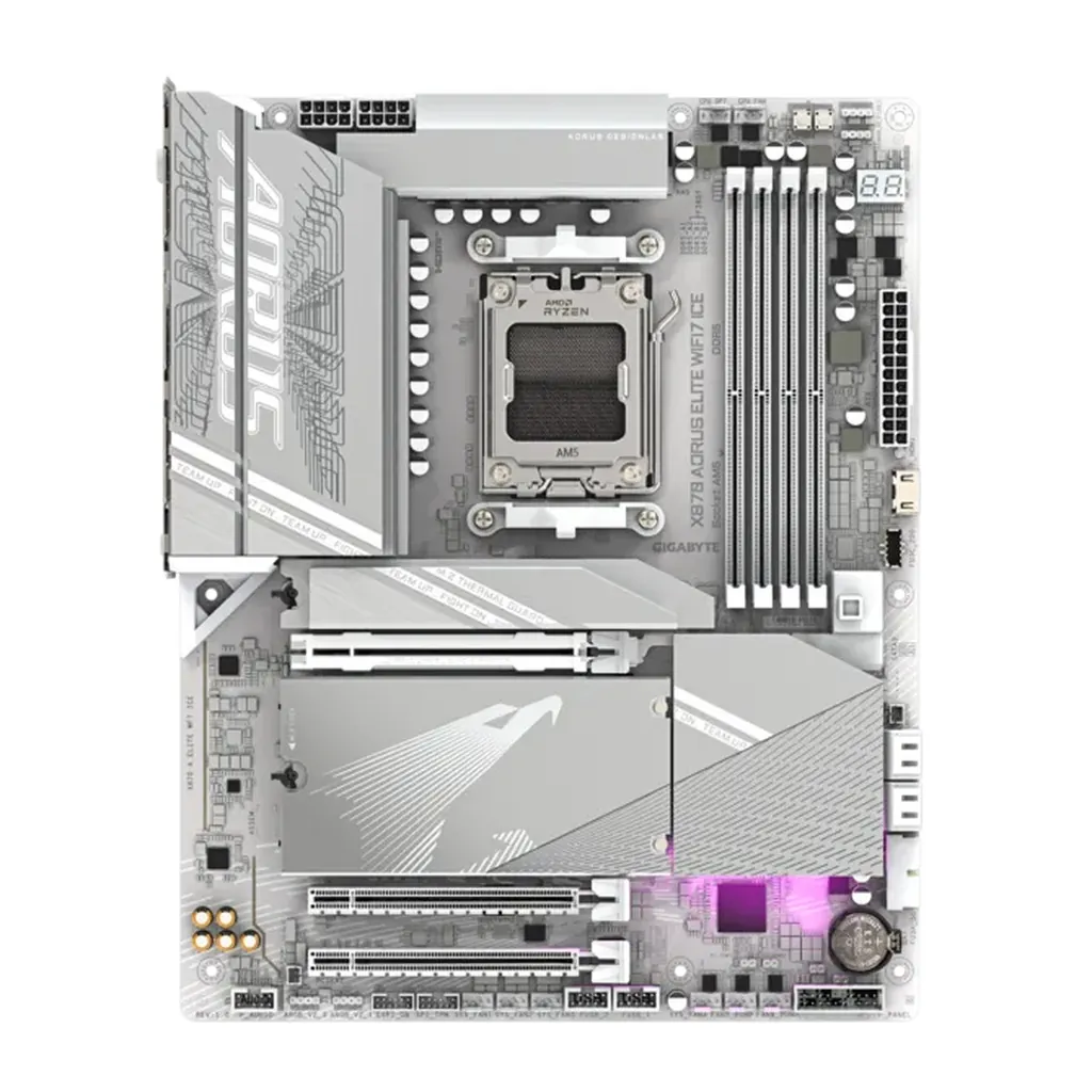 Gigabyte X870 AORUS ELITE WIFI7 ICE AM5 ATX Desktop Motherboard