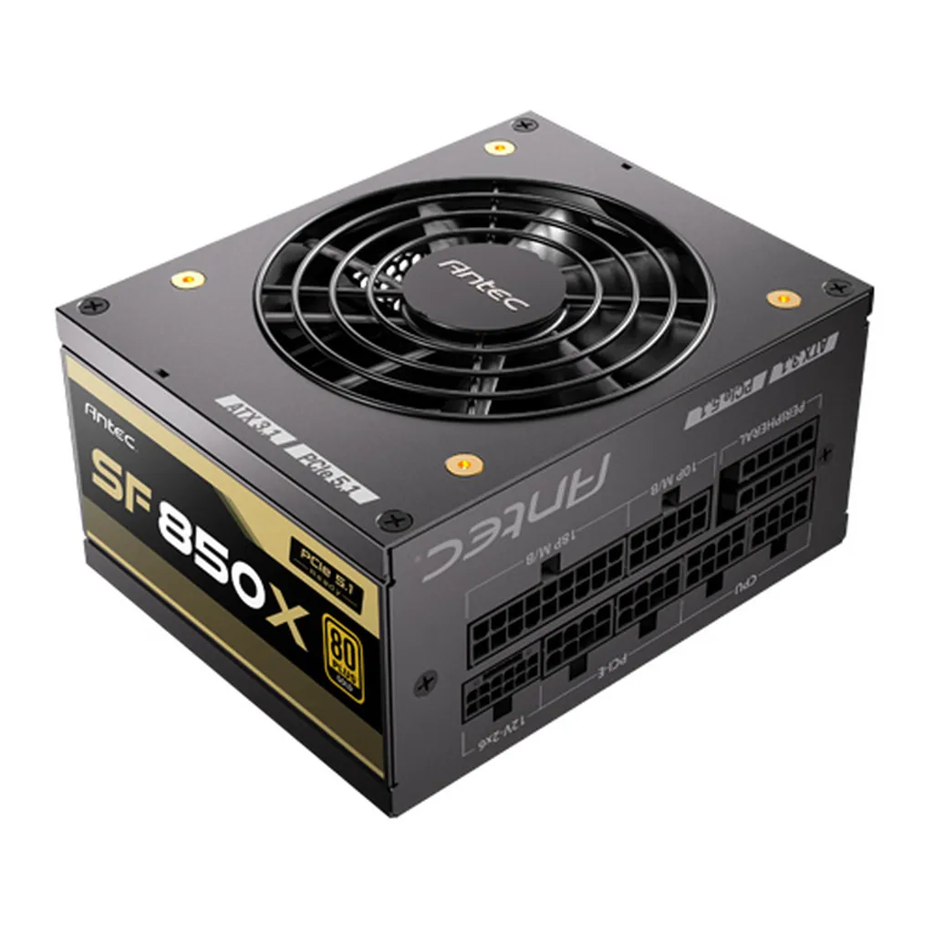 Antec SF850X Gold 80 Plus Fully Modular Power Supply - Black