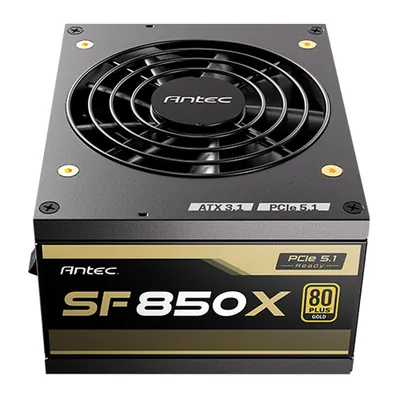 Antec SF850X Gold 80 Plus Fully Modular Power Supply - Black