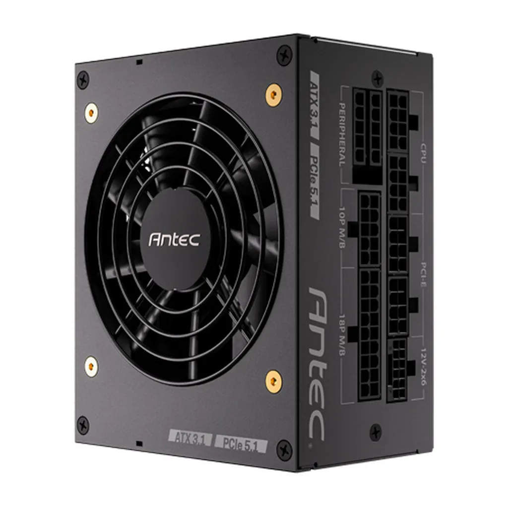 Antec SF850X Gold 80 Plus Fully Modular Power Supply - Black