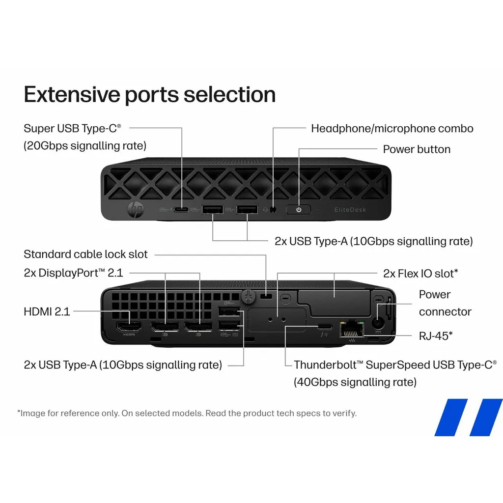 HP EliteDesk 8 MINI G1i, U7-265 32GB 1TB W11P WL BT 3YR