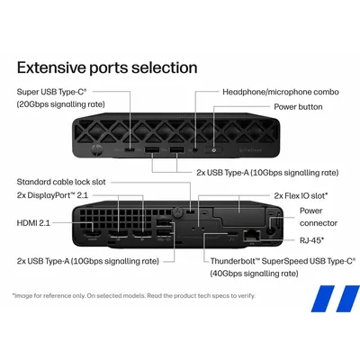 HP EliteDesk 8 MINI G1i, U7-265 32GB 1TB W11P WL BT 3YR