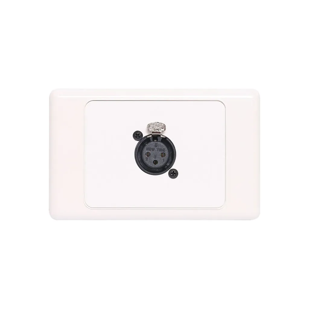 Redback 3 Pin Horizontal Microphone Wallplate