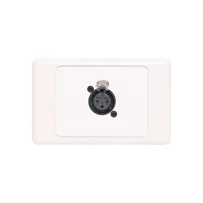 Redback 3 Pin Horizontal Microphone Wallplate